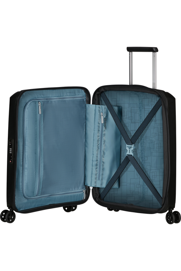 American Tourister Aerostep Spinner 55/20 Exp Tsa 55cm  Negro