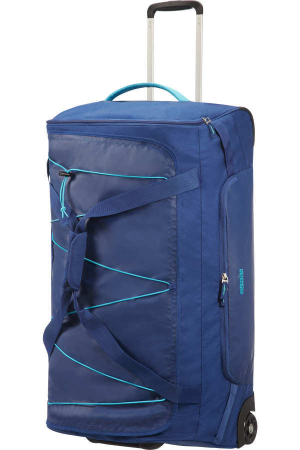 American Tourister Road Quest Duffle with Wheels L  Deep Water Blue