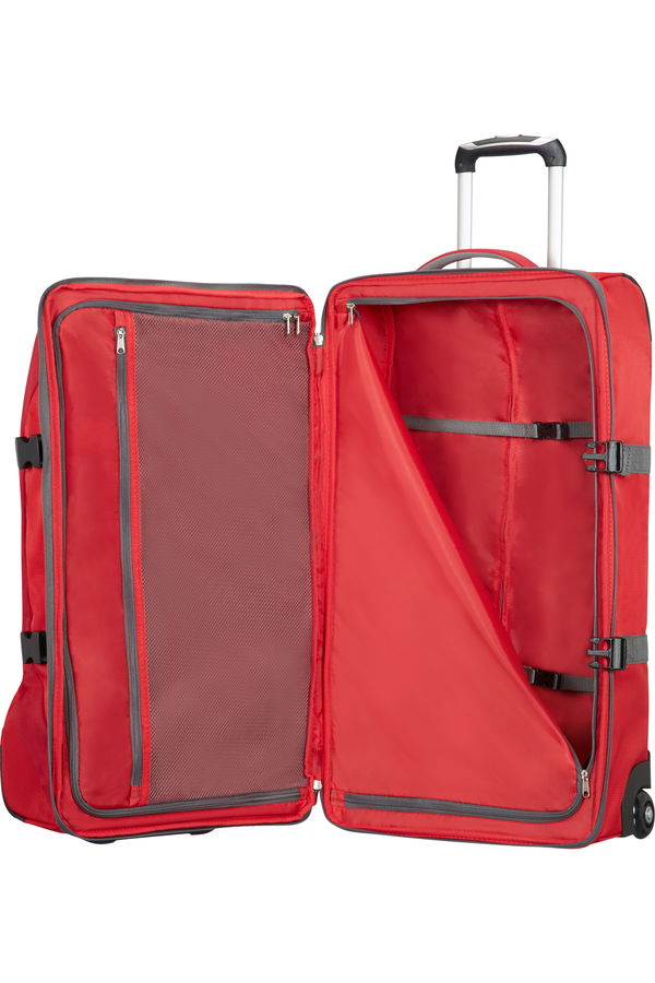 American Tourister Road Quest Bolsa de viaje con ruedas M Solid Red
