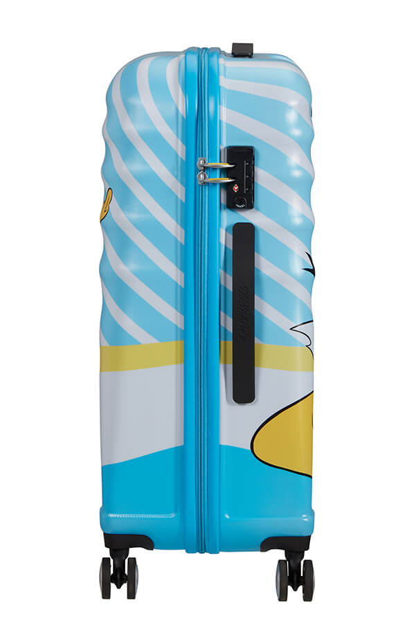 64 L 67 cm Multicolore American Tourister Wavebreaker Disney Donald Blue Kiss Spinner M Valise 