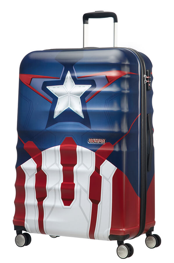American Tourister Wavebreaker Disney Maleta Spinner (4 ruedas) 77cm Captain America Close-Up