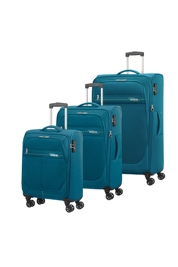 American Tourister Deep Dive Juego Teal/Lime