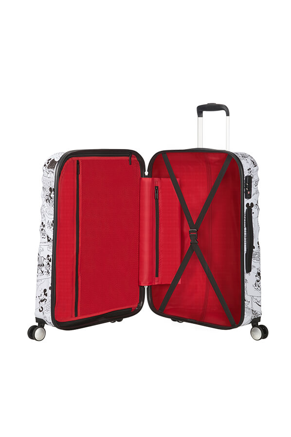 64 Liters Blanco American Tourister Wavebreaker Disney Minnie White 67 cm Comics Spinner Medium Equipaje de Mano 