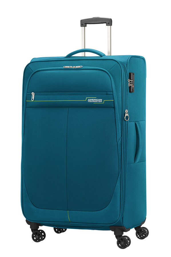 American Tourister Deep Dive Maleta Spinner Expansible (4 ruedas) L Teal/Lime
