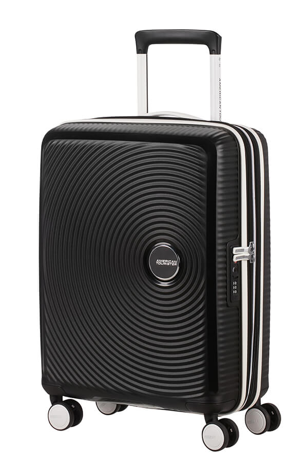 American Tourister Soundbox Maleta Spinner Expansible (4 ruedas) 55cm Black/White
