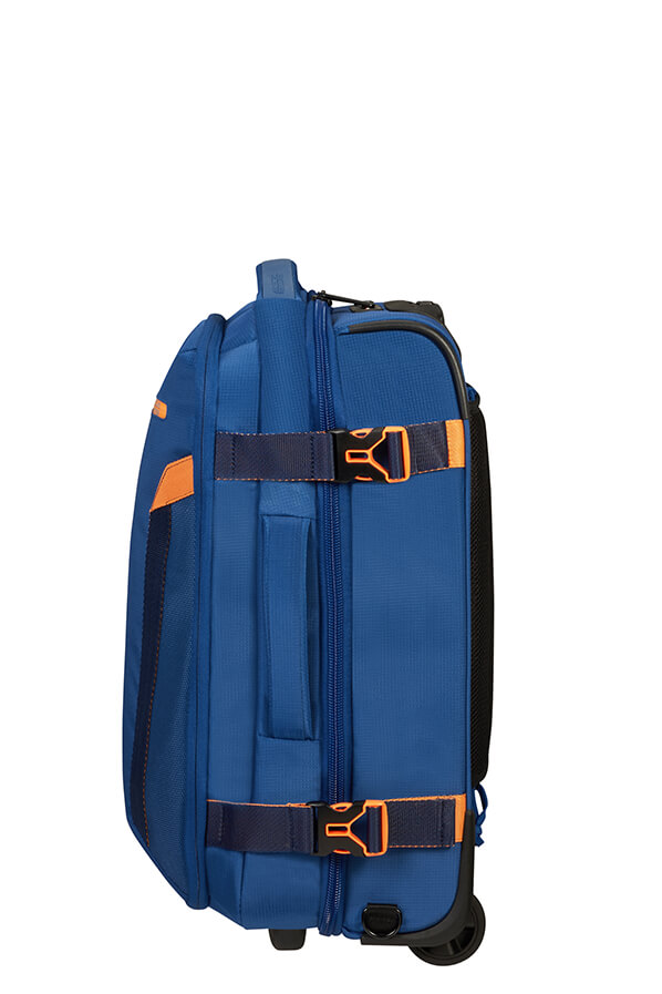 At Eco Spin Duffle with Wheels Backpack TSA 55cm Deep Navy American