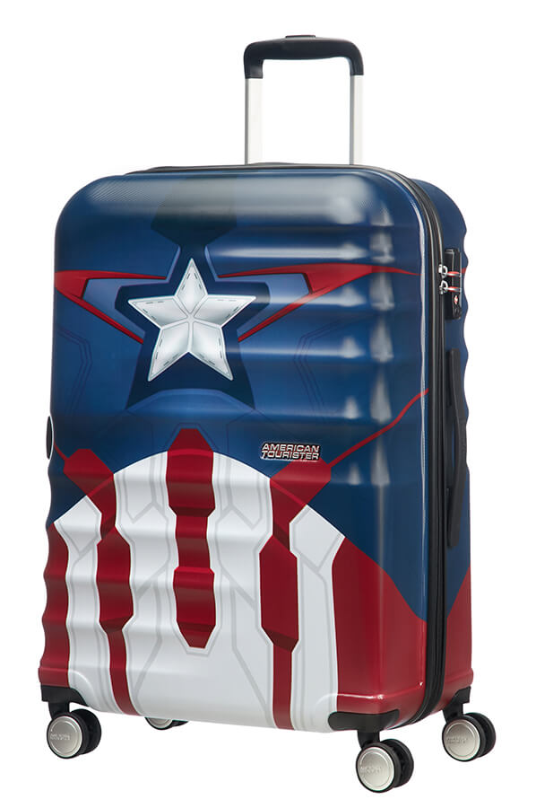 American Tourister Wavebreaker Disney Maleta Spinner (4 ruedas) 67cm Captain America Close-Up